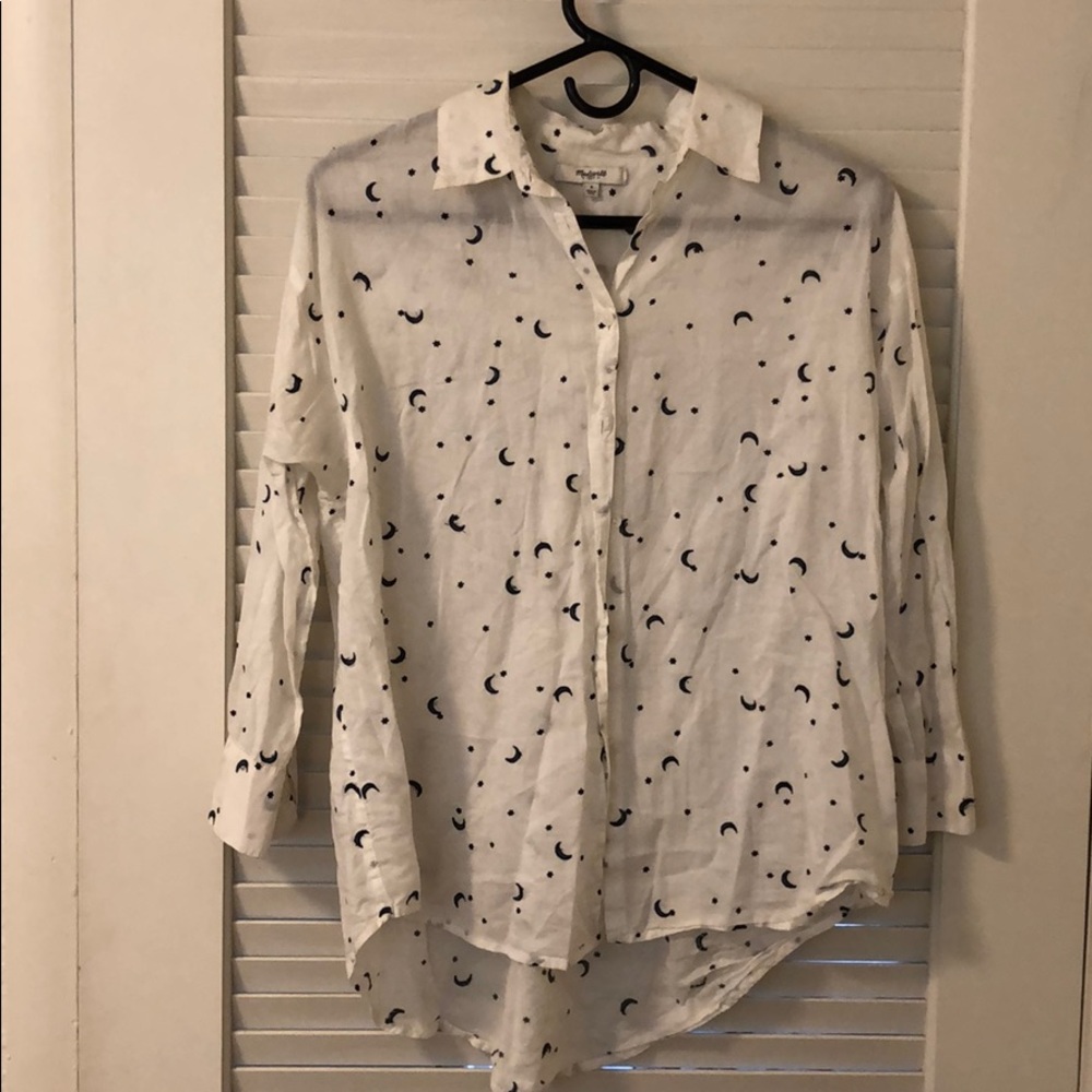 Embroidered Moon & Stars Shirt